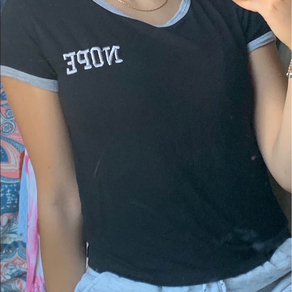 NOPE crop top